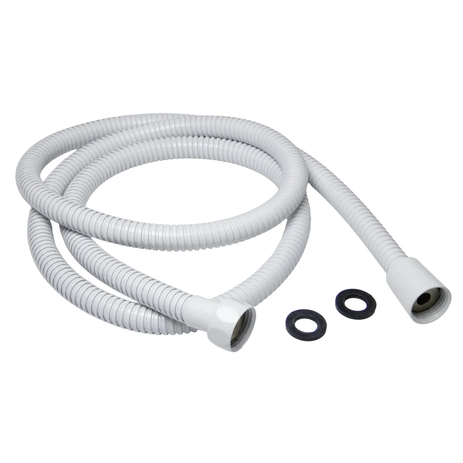 Шланг душевой MIXLINE МЛ-2-175/MIX-2-175 175 см имп/кон, EPDM, нерж.сталь БЕЛЫЙ МАТОВЫЙ (коробка) (557323)