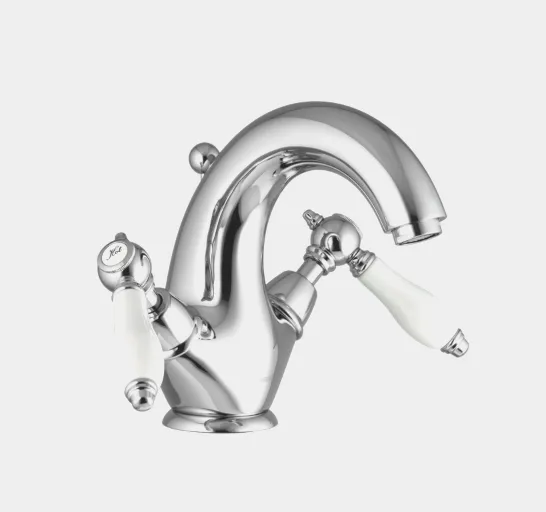 Смеситель для раковины Fima Carlo Frattini Herend, античная бронза/белый (F5431BR)