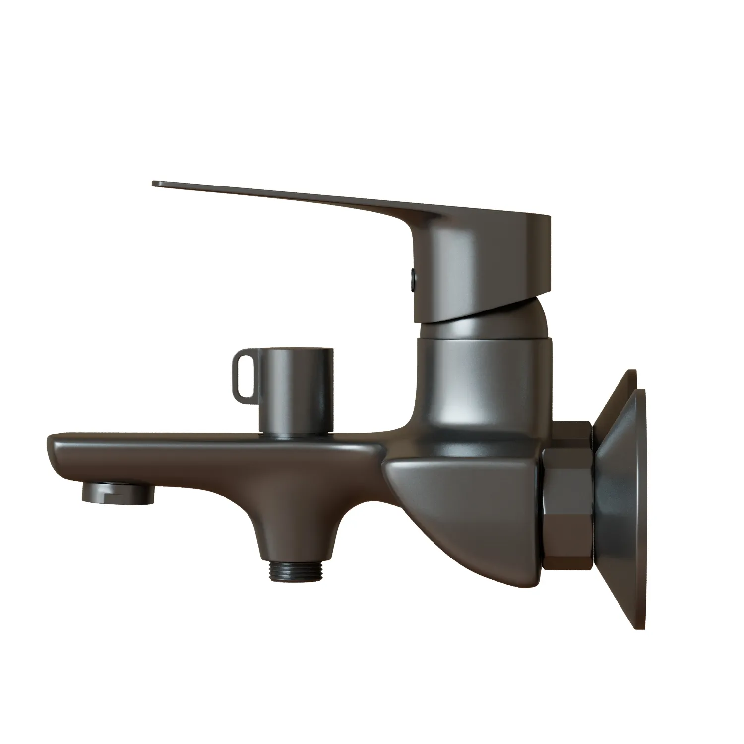 Смеситель для ванны 35k MIXLINE МЛ15-01 (ML15-01GR) ГРАФИТ (556668)
