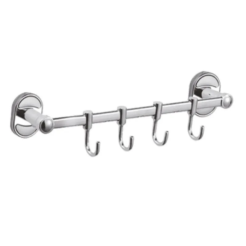 Планка с крючками для полотенец D-Lin D289700-4, хром