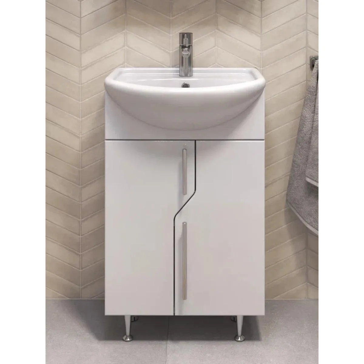 Тумба с раковиной напольная VIGO Turin 224, 50 см