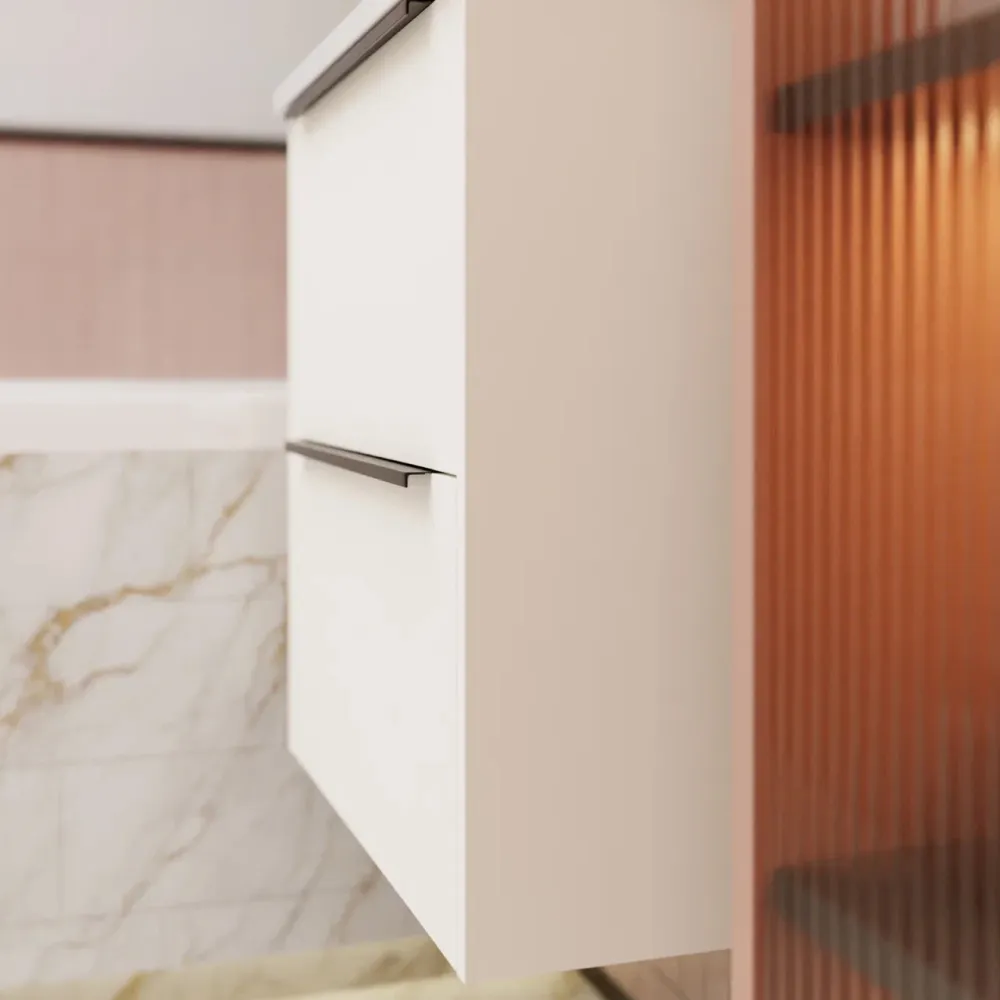 Тумба под раковину подвесная La Fenice Tesoro FNC-01-TES-PB-60-2, белый