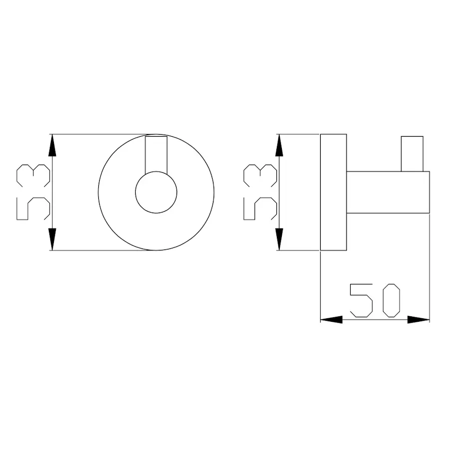 Крючок для ванной комнаты Rav Slezak COLORADO COA0100ZRK, розовое золото брашированное