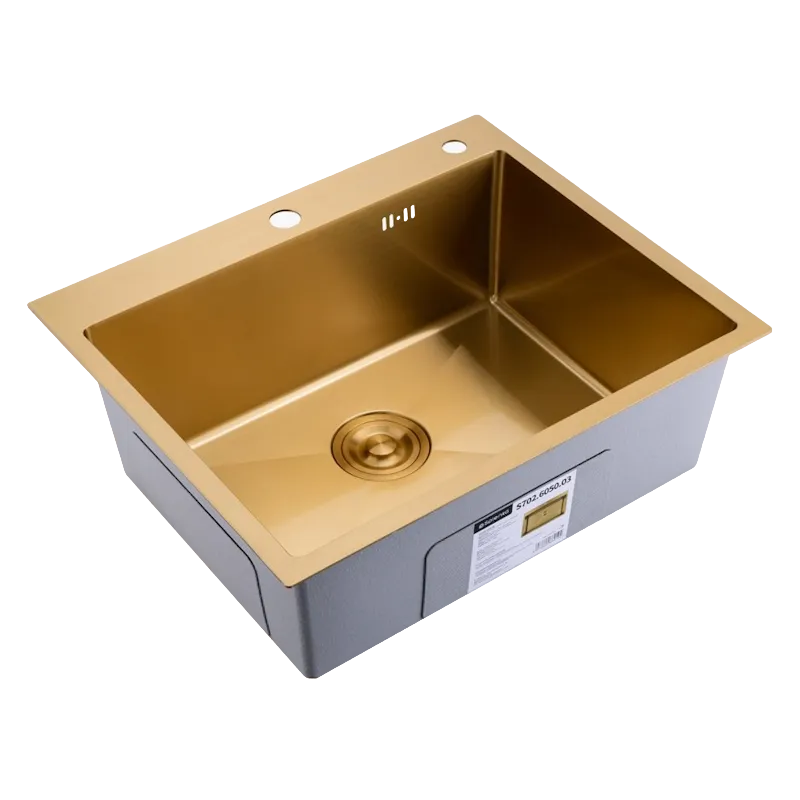 Кухонная мойка Splenka S702.6050.03, золотой сатин