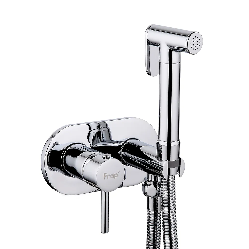 Гигиенический душ со смесителем FRAP F7505, хром