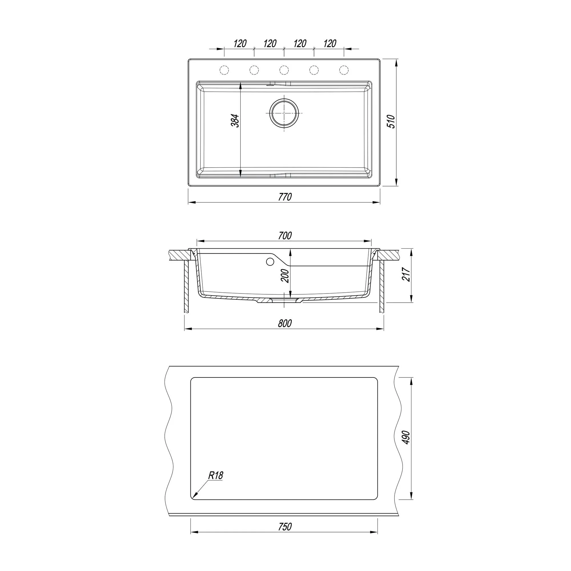 Кухонная мойка Florentina РОМИЯ 20.495.E0770.107, песочный