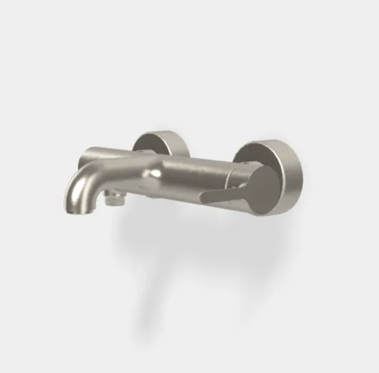 Смеситель для ванны и душа Fima Carlo Frattini Snap, брашированный никель (F3114/1SN)