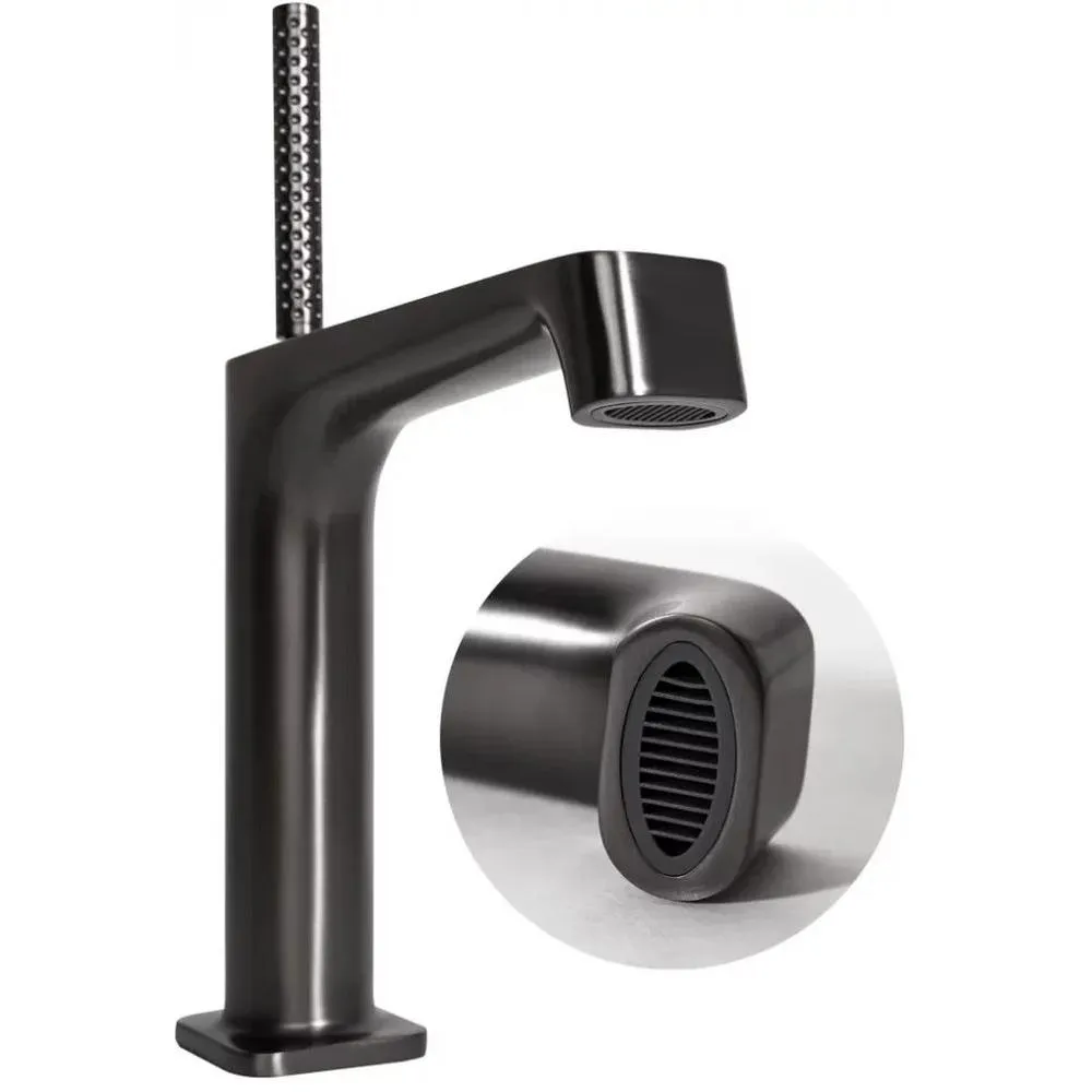 Смеситель для раковины Hansberge H1090BG, графит