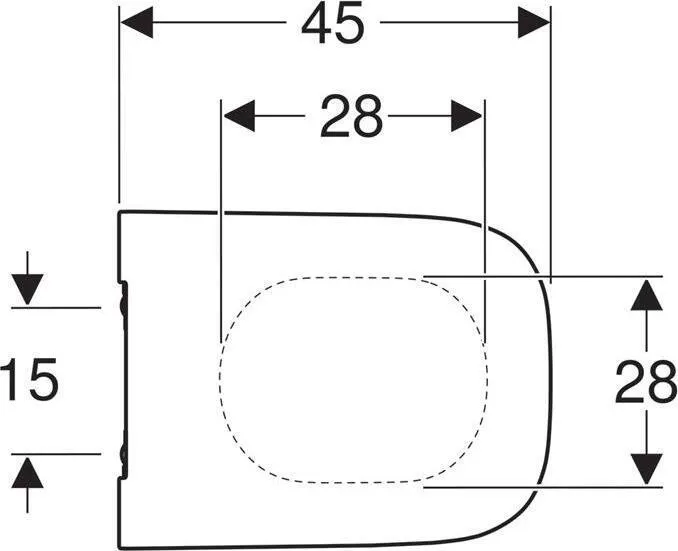 Крышка-сиденье для унитаза Geberit Smyle Square (500.239.01.1)