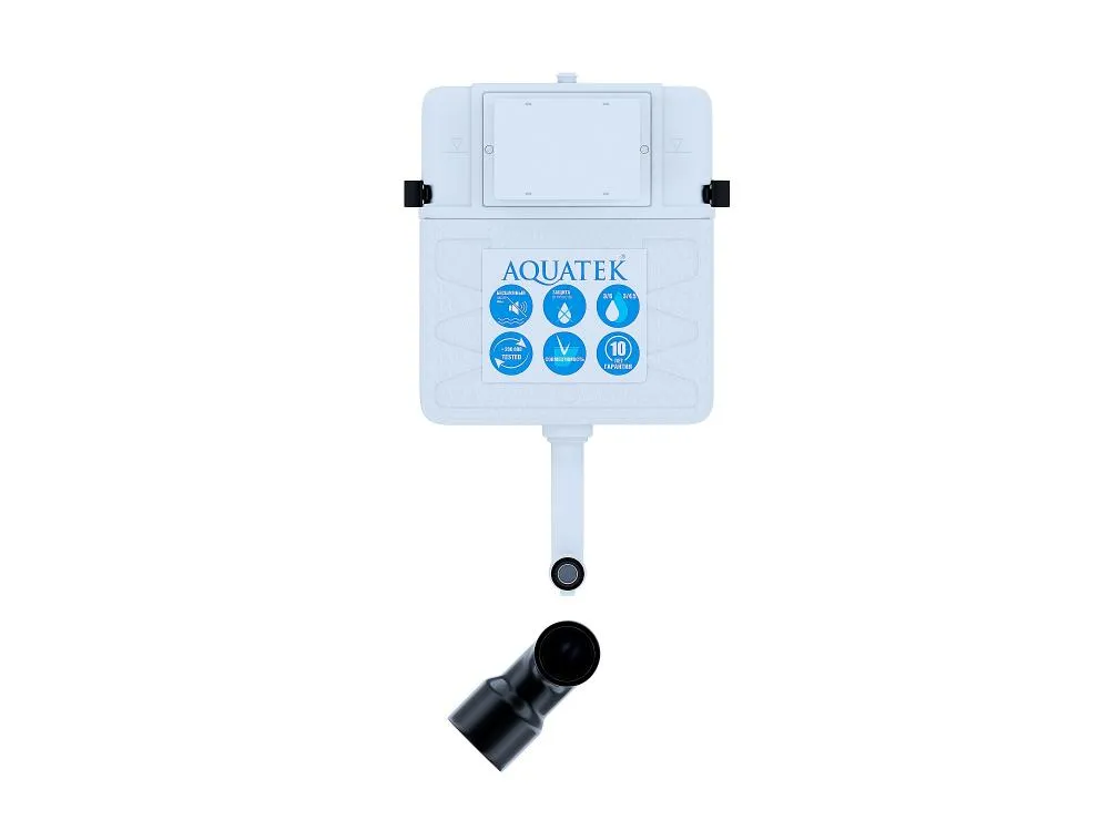SET BW AQUATEK ЕВРОПА (смывной бачок AQUATEK INS-0000019+кнопка KDI-0000020+унитаз ЕВРОПА AQ1902-00 с тонким сиденьем soft-close)