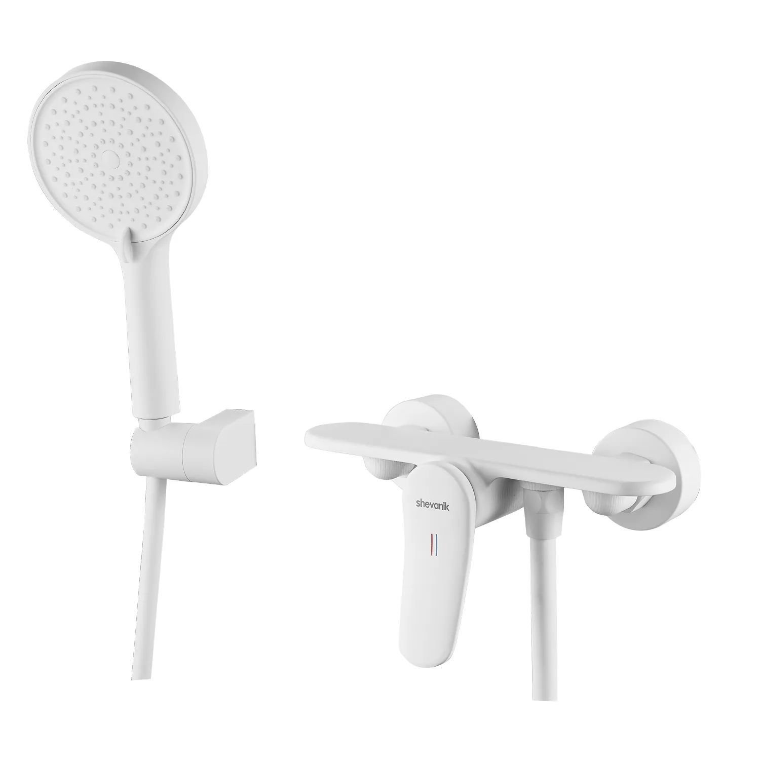Смеситель для душа Shevanik S4716C, белый