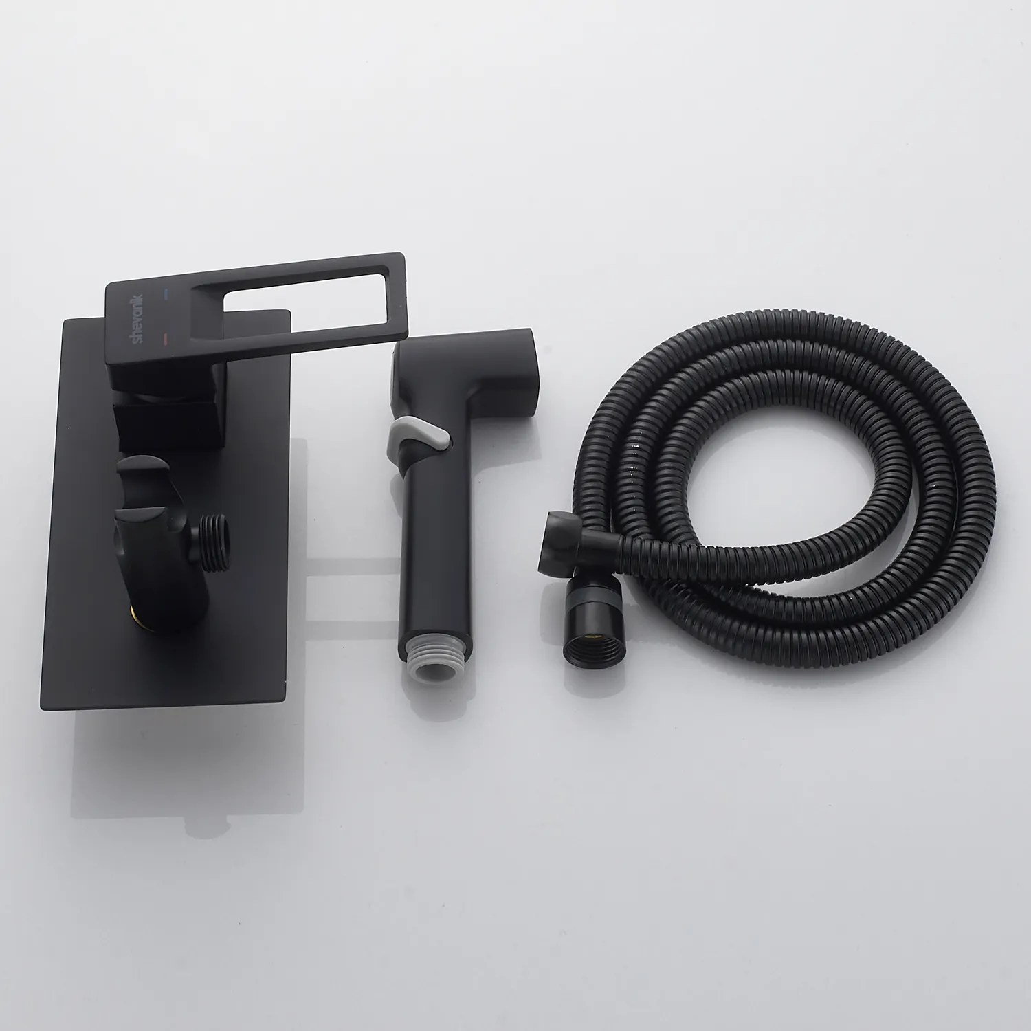 Гигиенический душ со смесителем Shevanik S6805H, черный