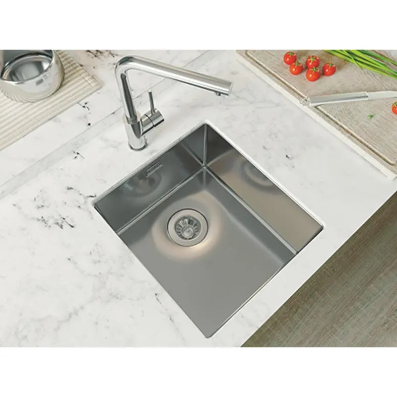 Кухонная мойка Florentina ОПТИМА-HM OHM.400.400.B.10.S.10, нержавеющая сталь