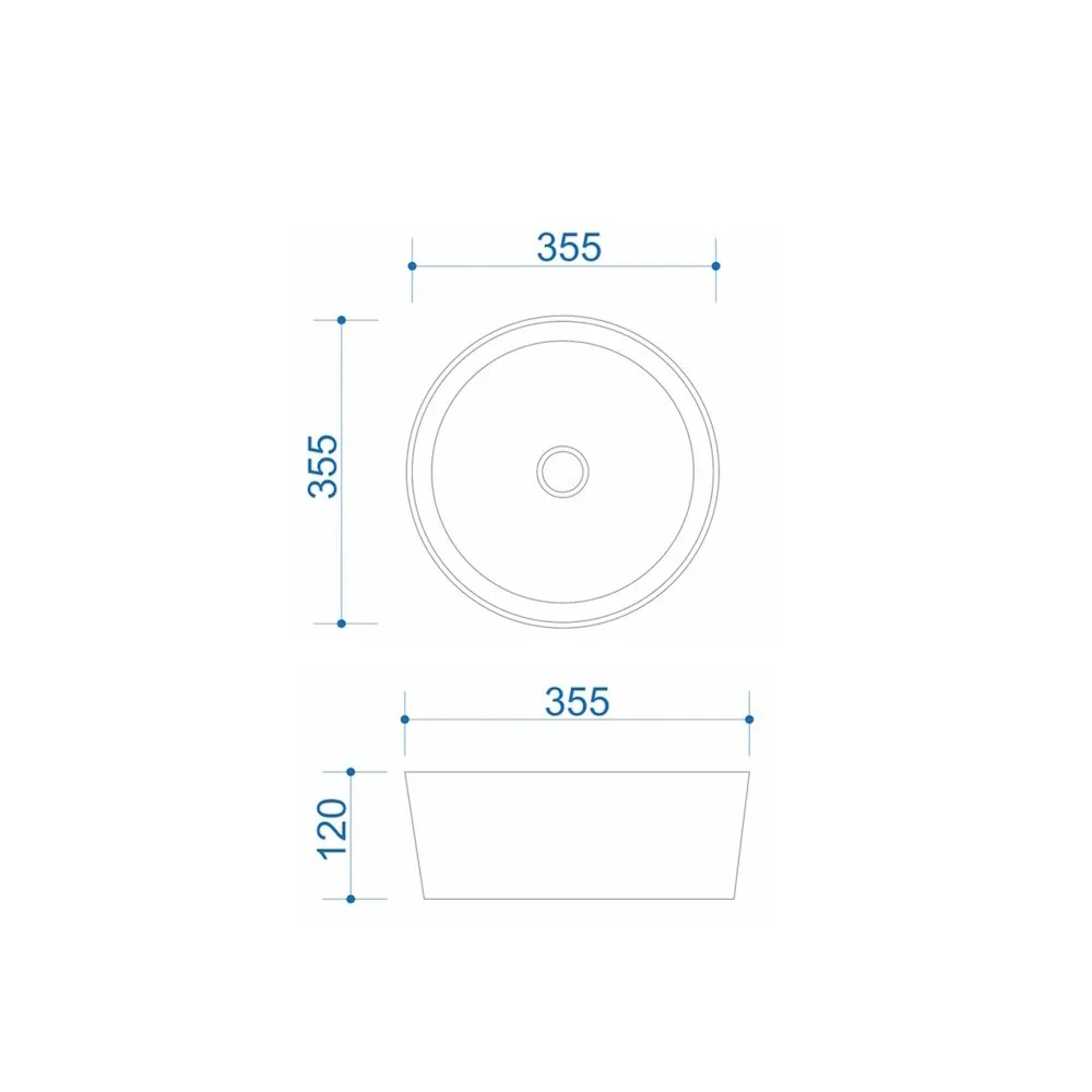 Раковина чаша Maretti EA13NS63-844, белая