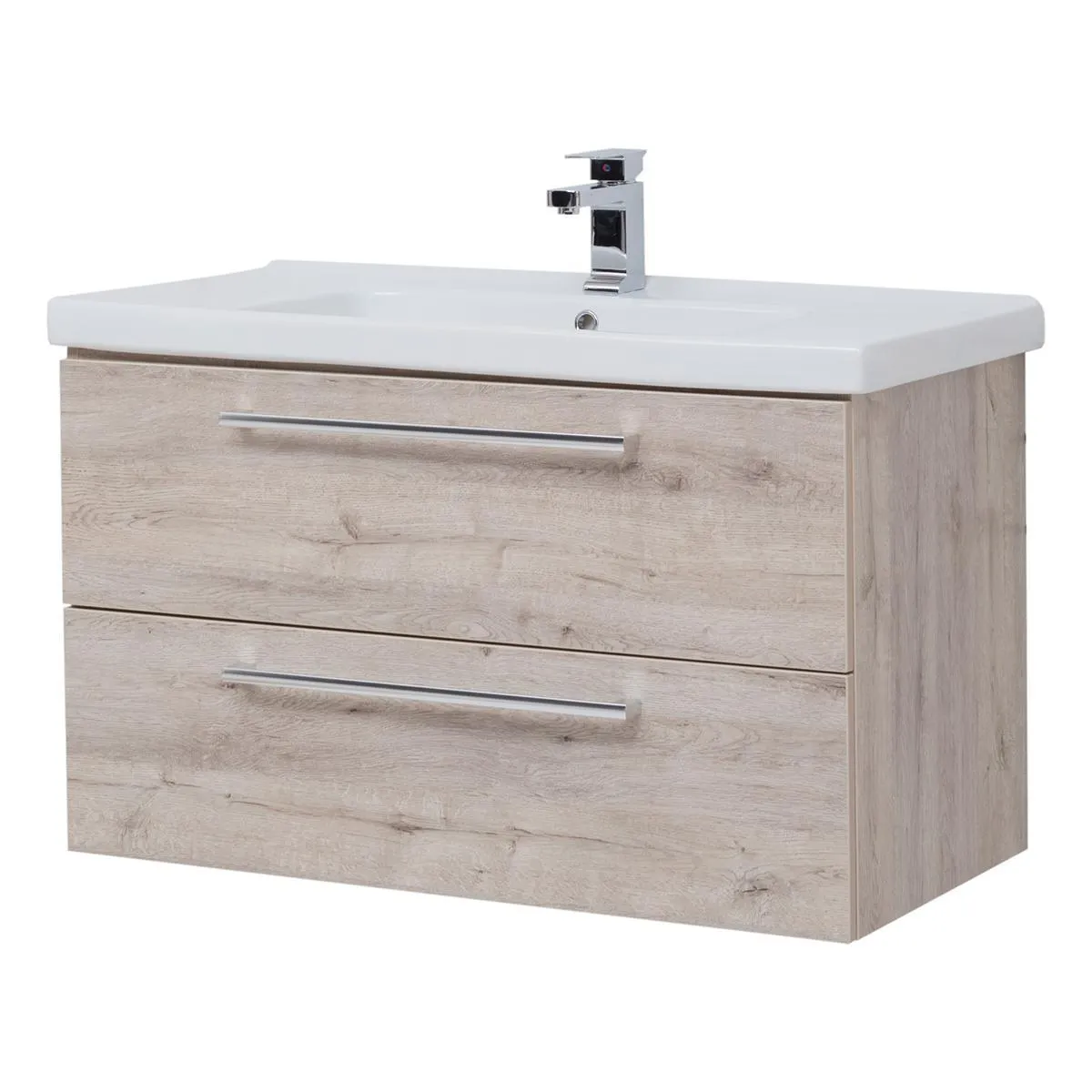 Тумба под раковину подвесная Dreja Gio 80 см, дуб кантри