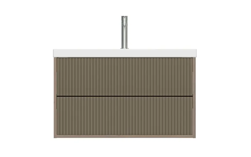 Тумба под раковину подвесная CERSANIT CLASSIC RIBBLE 80 для COMO 80 коричневый (69280)