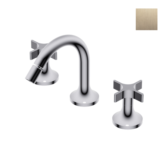 Смеситель для биде Ritmonio Diametro35 Cross, Brushed Champagne (PR53BE202CHX)