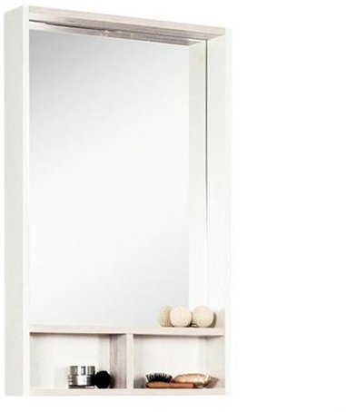 Зеркальный шкаф Акватон Йорк 50 (1A170002YOAY0) белый/выбеленное дерево