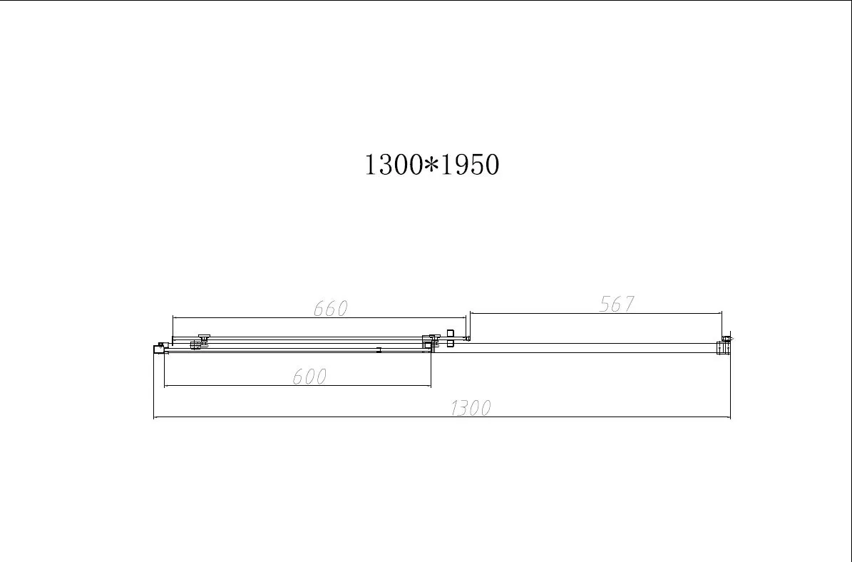 Душевая дверь Vincea Slim-N (VDS-4SN130CL) 1300х1950 мм, хром, стекло прозрачное