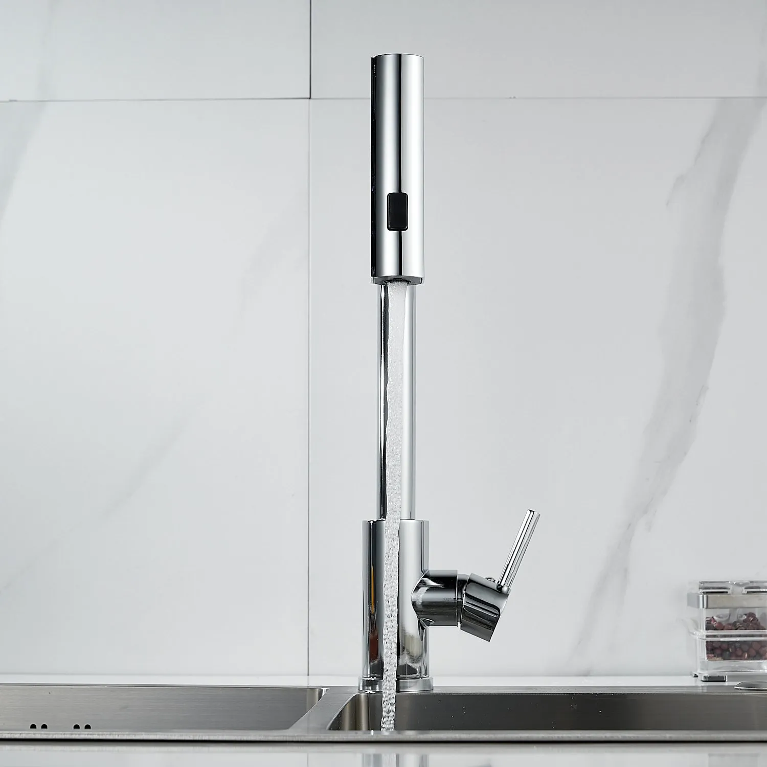 Смеситель для кухни с мультифункциональным изливом Raffine F203, хром