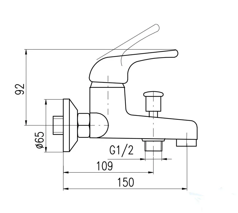 Смеситель для ванны Rav Slezak Sazava SA054.5