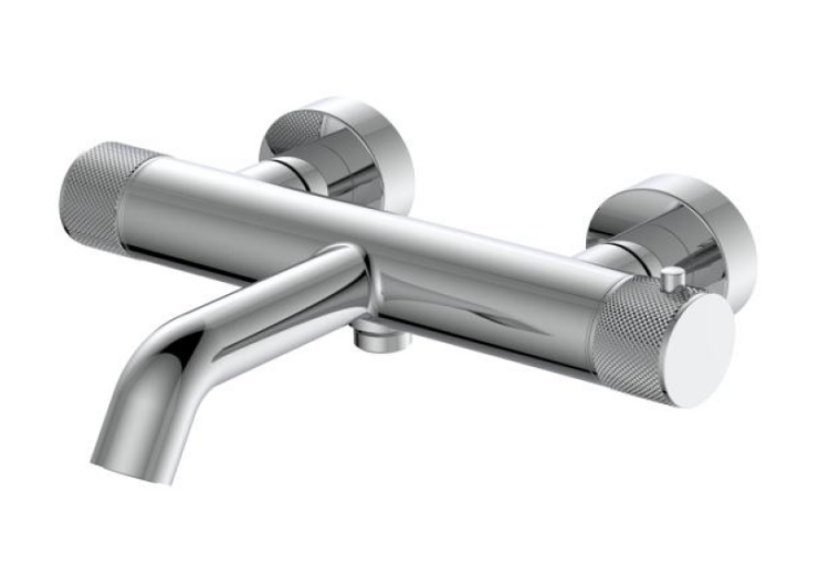 Смеситель для ванны Splendy Passion на 2 потребителя термостатический никель брашированный (PA203N2T220NB)