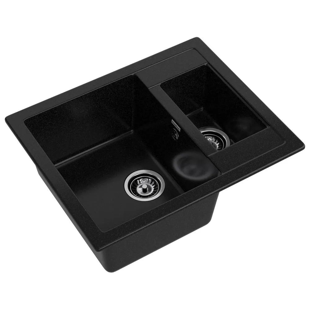 Кухонная мойка GranFest QUADRO 610K, черный