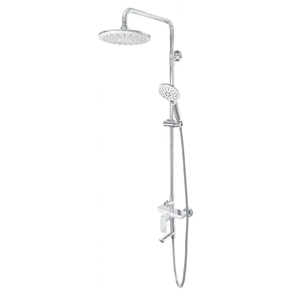 Душевая система Grocenberg GB7009WC, белый/хром