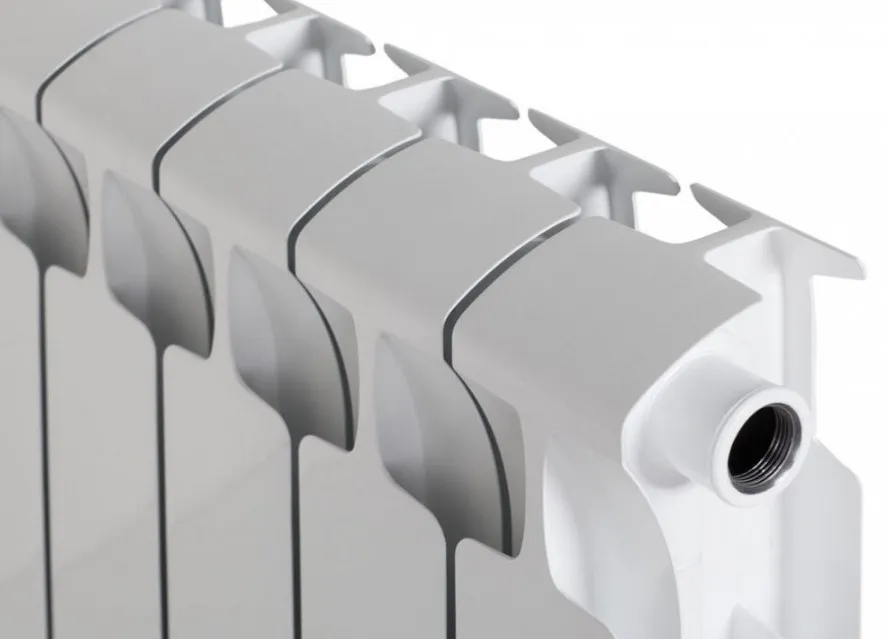 Биметаллический радиатор Rifar Monolit 500, 7 секций, белый, боковое подключение