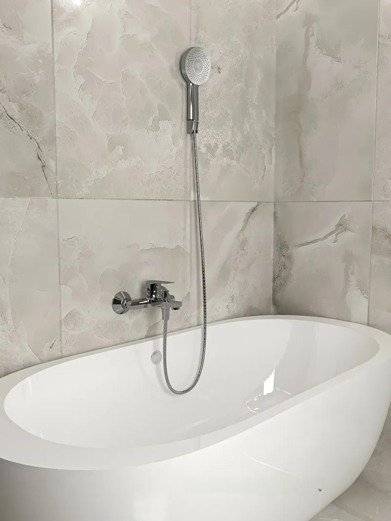 Смеситель для ванны Knotlor KN-14, хром