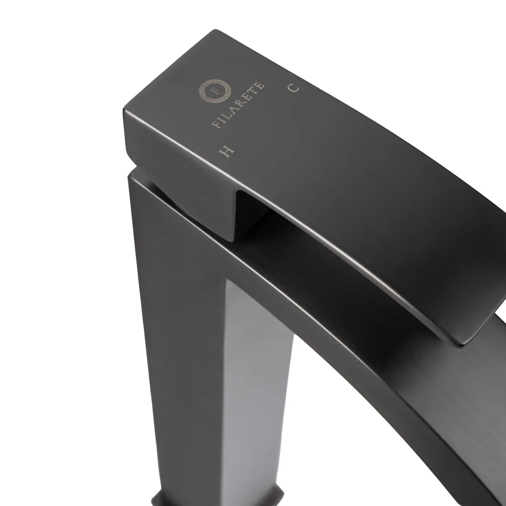 Смеситель для раковины высокий FILARETE Waterfall FL6010BG, графит