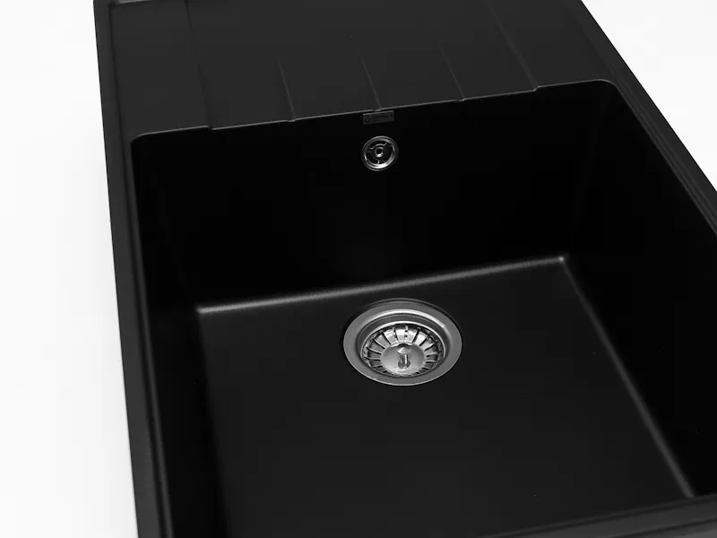 Кухонная мойка Grandex Aqua Topline 600215, черный металлик