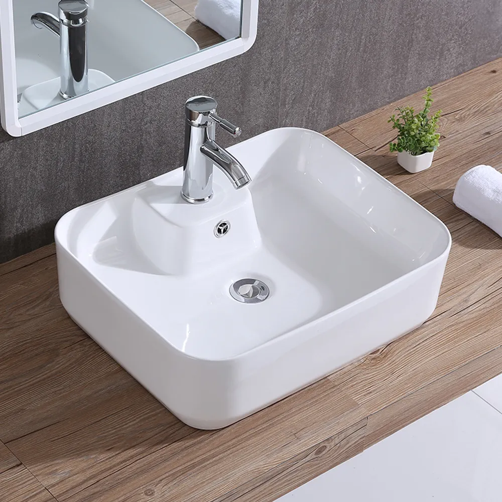 Раковина чаша WesnaArt KUBUS 3011-KUB13, белый