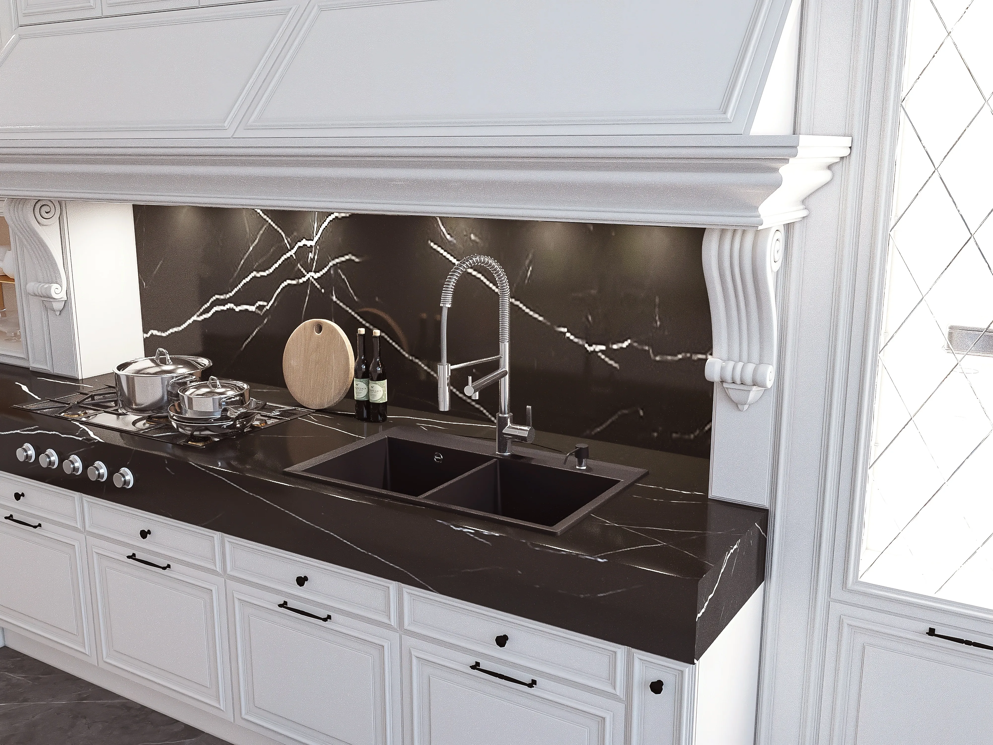 Кухонная мойка Florentina ТОСКАНА 17.050.E0820.102, черный