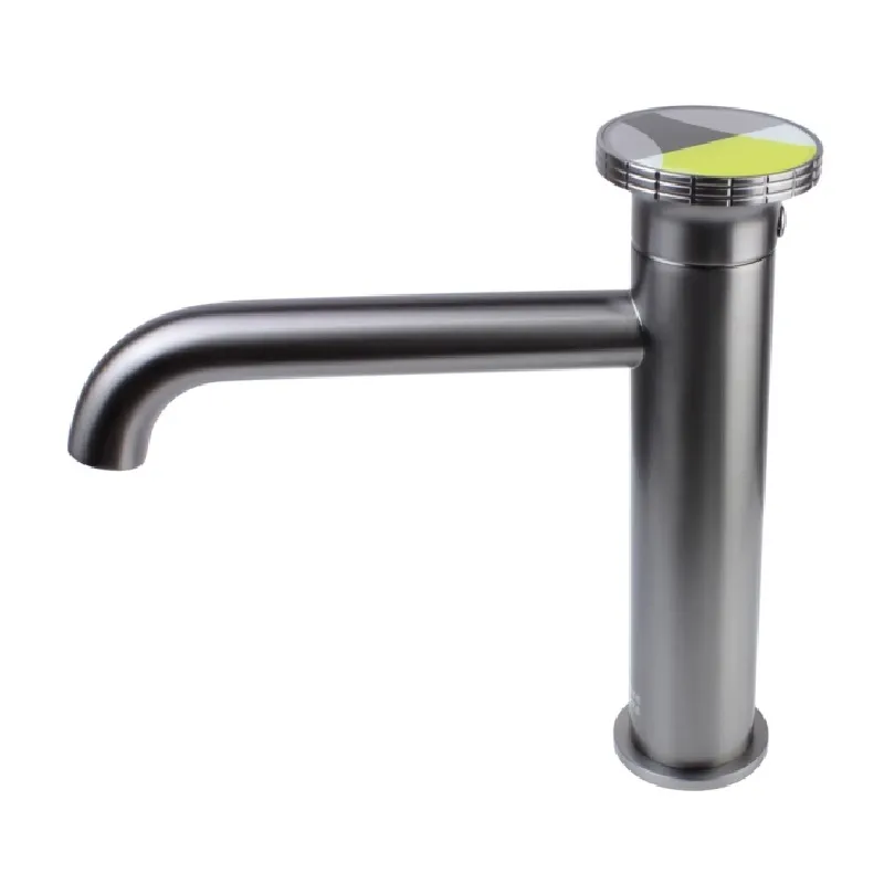 Смеситель для раковины Bronze de Luxe 9009GM-Y, графит/желтый