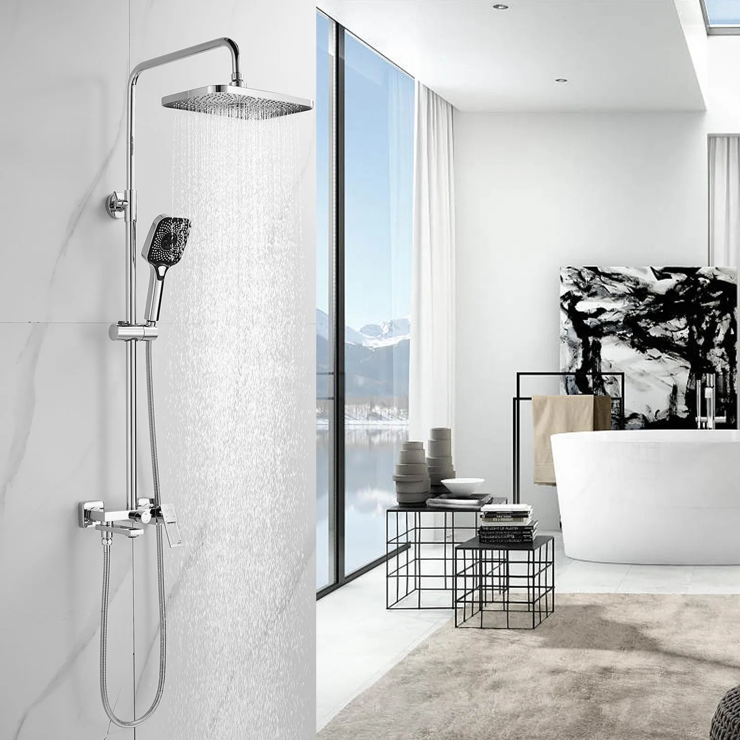 Душевая система Raffine F3696, хром