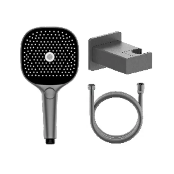 Лейка для душа с держателем и шлангом Raglo R476.41.09, графит