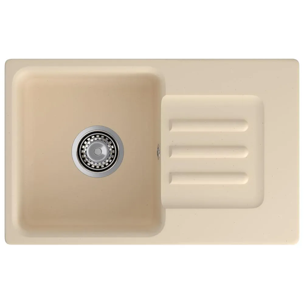 Кухонная мойка GranFest SMART 680L, бежевый