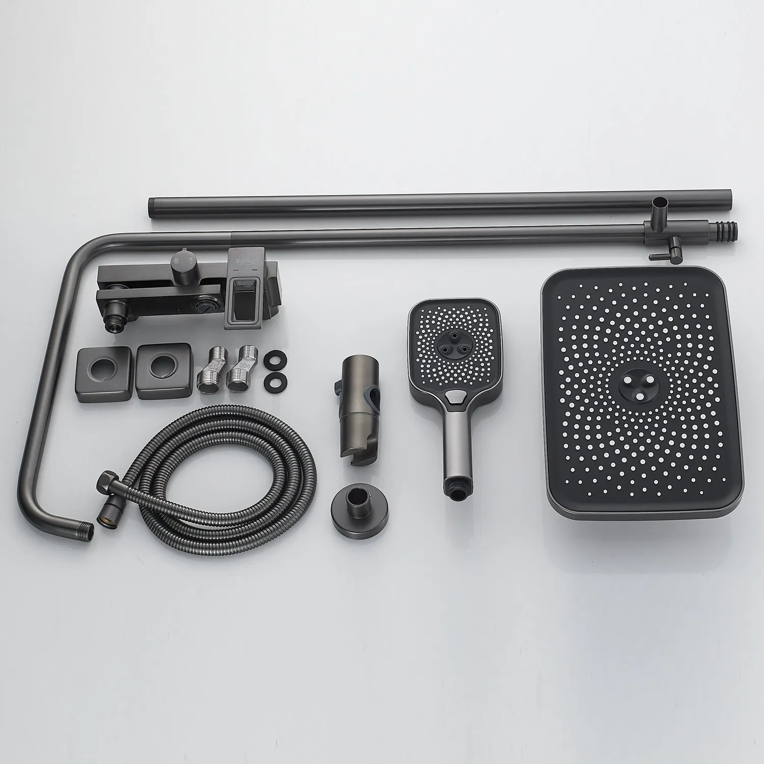 Душевая система Raffine F3696T, оружейная сталь
