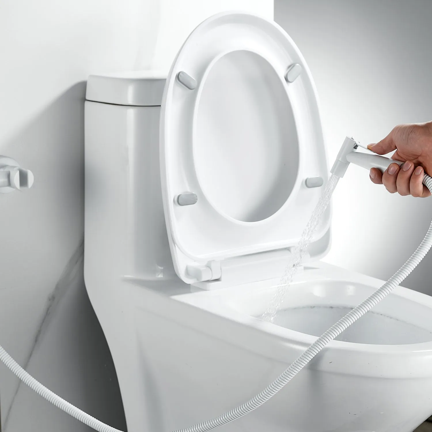 Гигиенический душ со смесителем Raffine F207C, белый