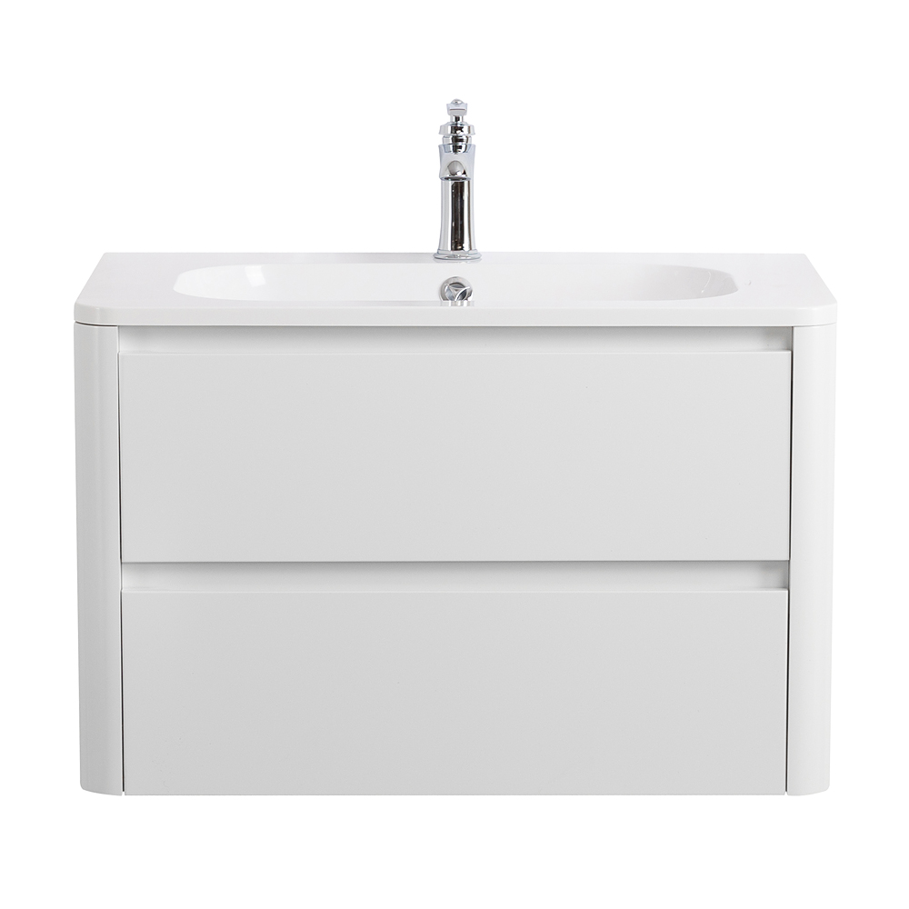 База под раковину подвесная Cezares Relax 796х477х500, Bianco Lucido (RELAX-800-2C-SO-BL)