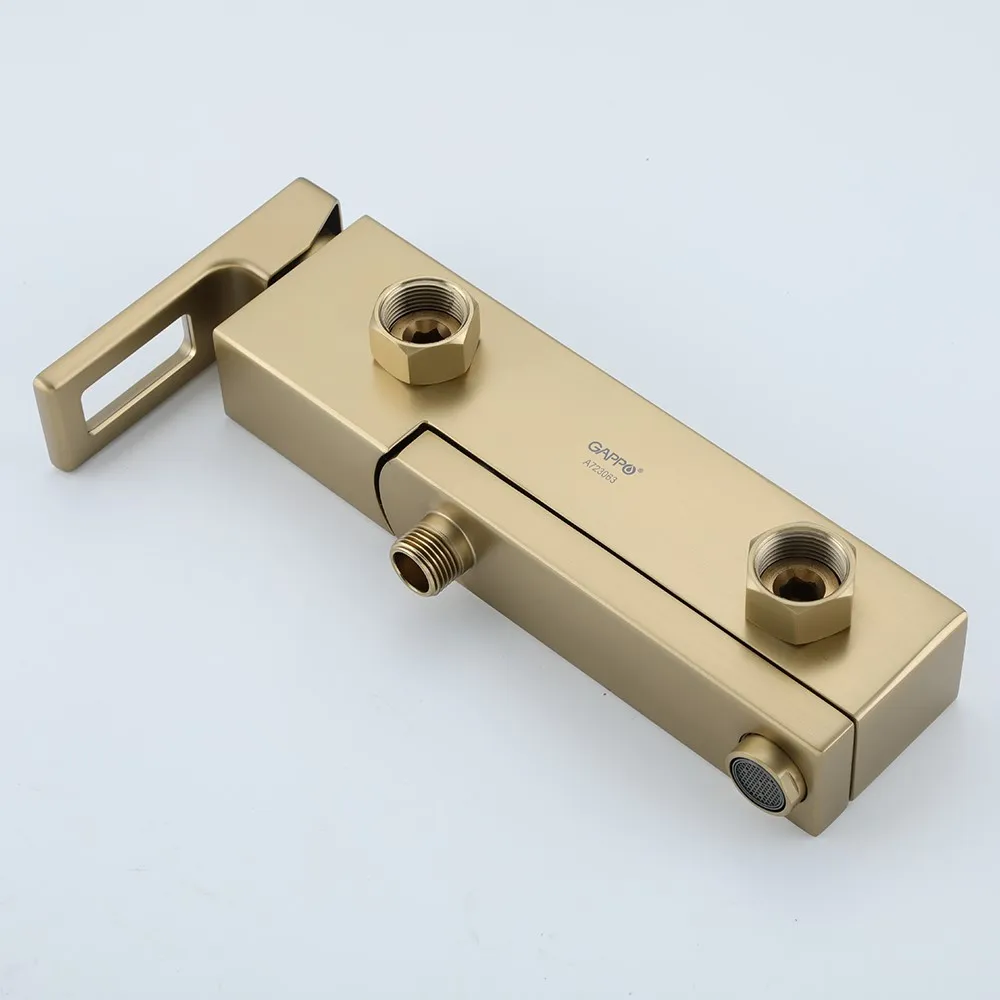Смеситель для ванны GAPPO G3217-3, золотой сатин