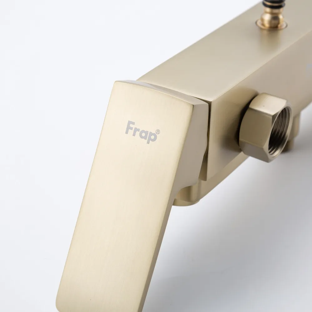 Душевая система FRAP F2490-3, золотой сатин