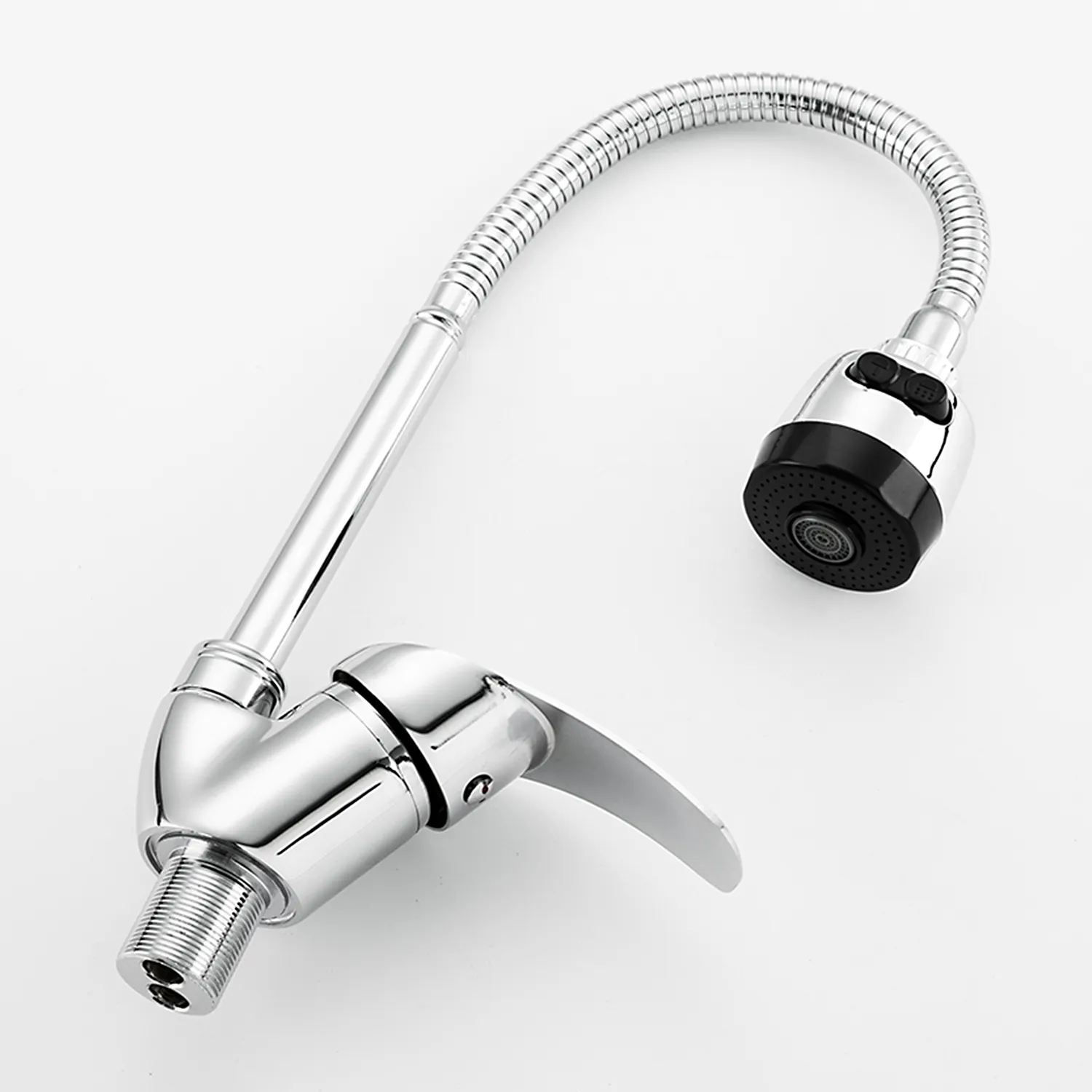 Смеситель для кухни с гибким изливом и режимом душ FRUD R40055-1, хром