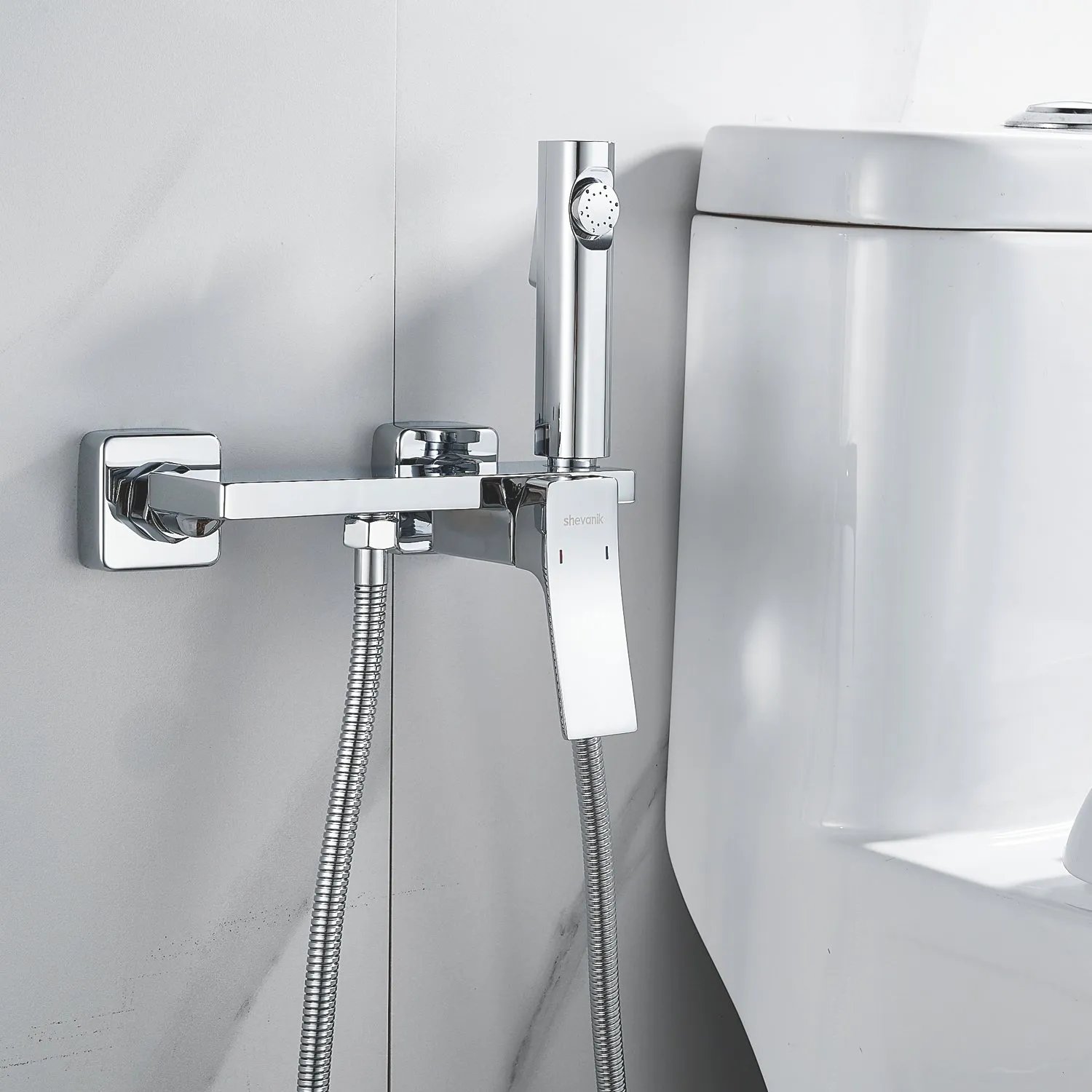 Гигиенический душ со смесителем Shevanik S6105-1, хром