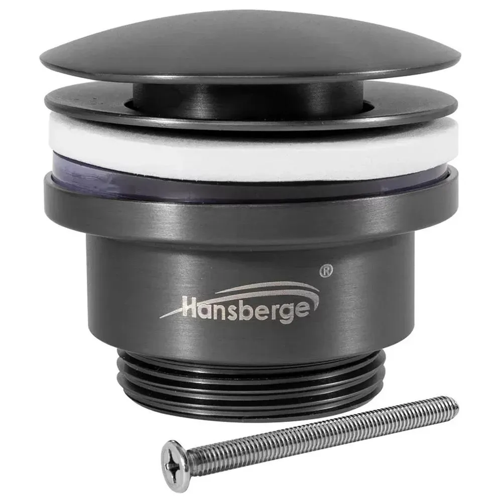 Донный клапан для раковины Hansberge H107BG, графит