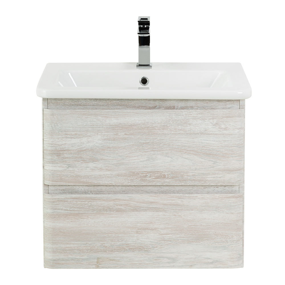 База под раковину подвесная BelBagno Albano-Cer 470х500х440 мм, Rovere Vintage Bianco (ALBANO-CER-500-2C-SO-RVB)