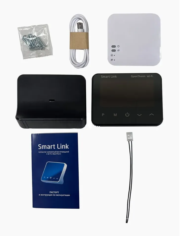 Комнатный беспроводной термостат Baxi Smart Link c Wi-Fi и OpenTherm для котлов (BX0000069795)