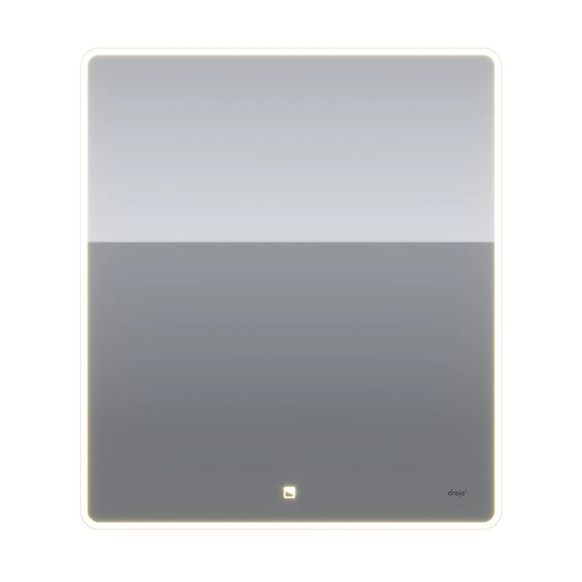 Зеркало Dreja Point 70x80 см, белый