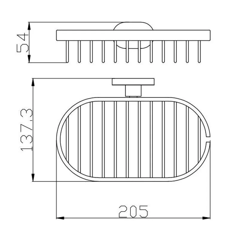 Мыльница Rav Slezak YUKON YUA0301CB, хром/белый